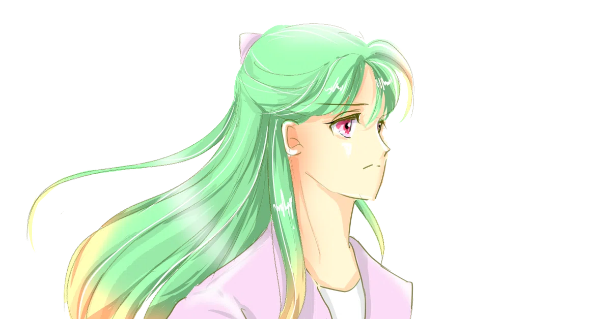 やや斜めため息逆