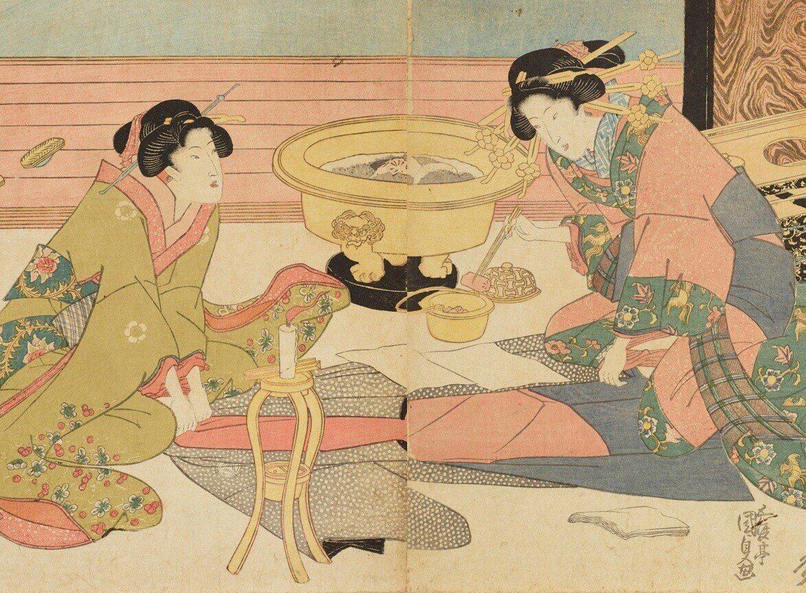 押し絵　江戸時代のおどろおどろしい様子 押し絵 江戸時代のおどろおどろしい様子 豊饒御蔭参之図 文化遺産