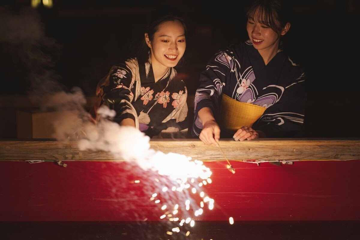 夏の涼を感じる お舟で花火 柳川藩主立花邸 御花 Note