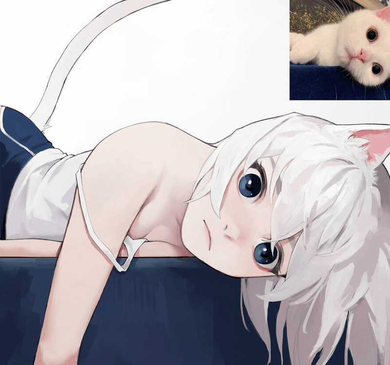 猫がもしもアニメの女の子に変身したら ノリノリ Note