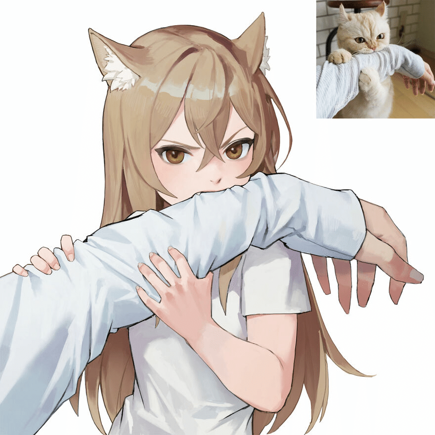 猫がもしもアニメの女の子に変身したら ノリノリ Note
