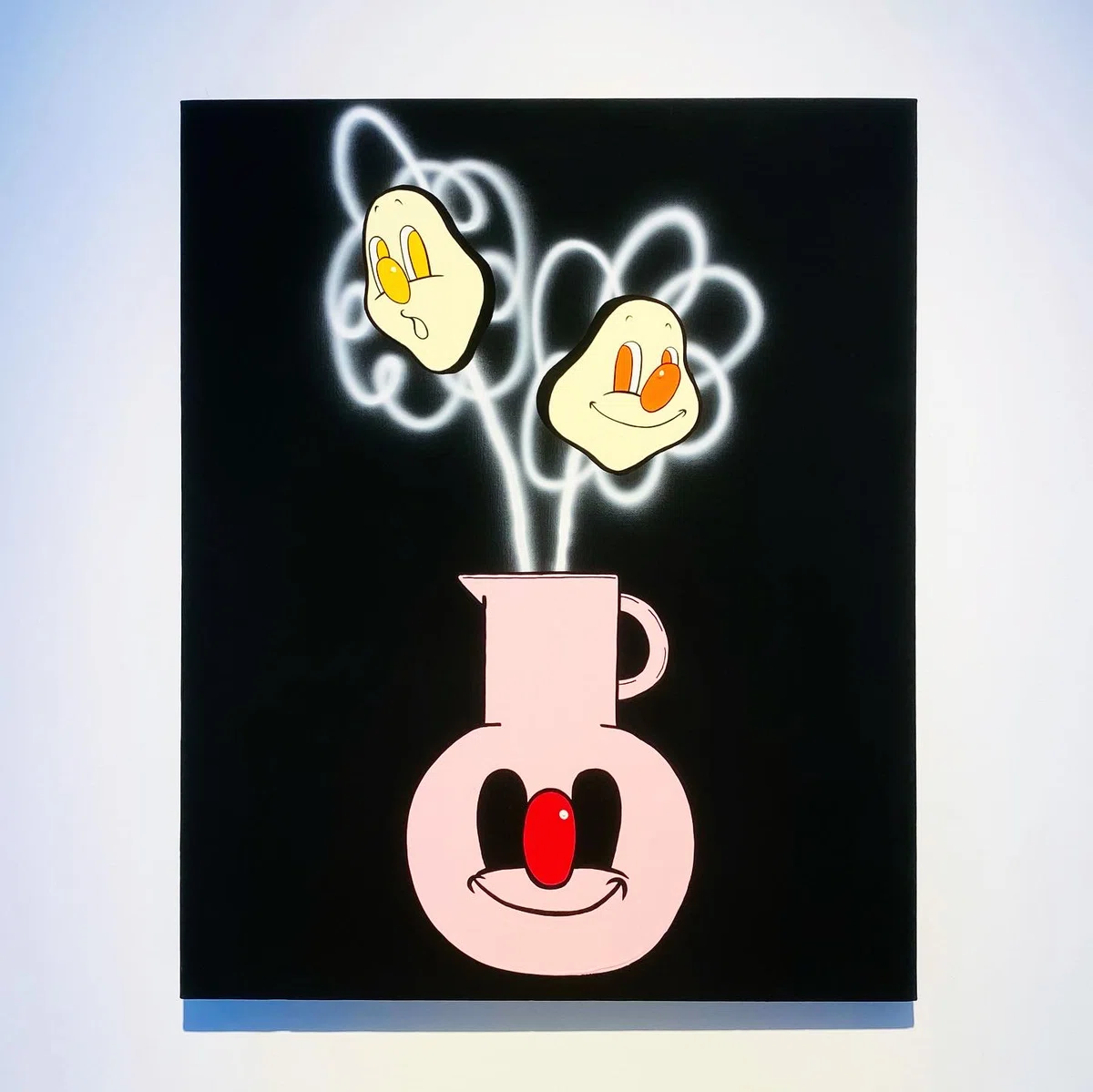 矢入幸一「Flowers 8」2021年 現代アート　モダーンアート 矢入幸一の作品集『オバケのムーニー』数量限定特別版作品集を