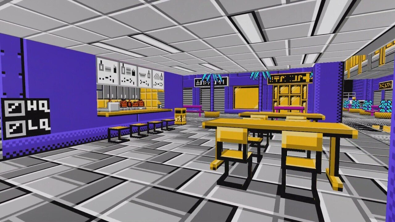 ピクセルスタイルの近未来都市”8-bit Cyberpunk Junction”を歩く