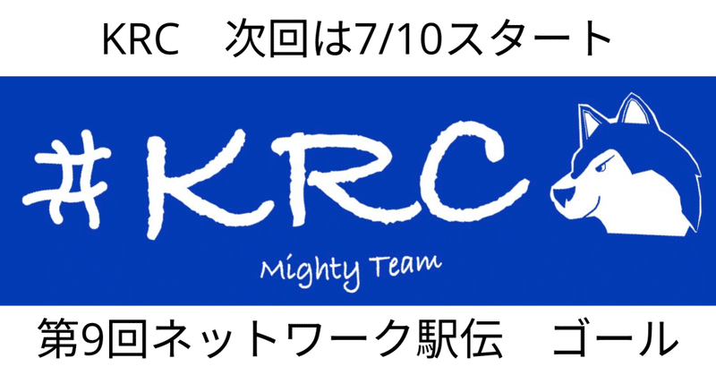 第9回ネットワーク駅伝　ゴールしました