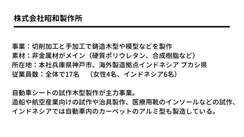 株式会社昭和製作所 事業内容-2