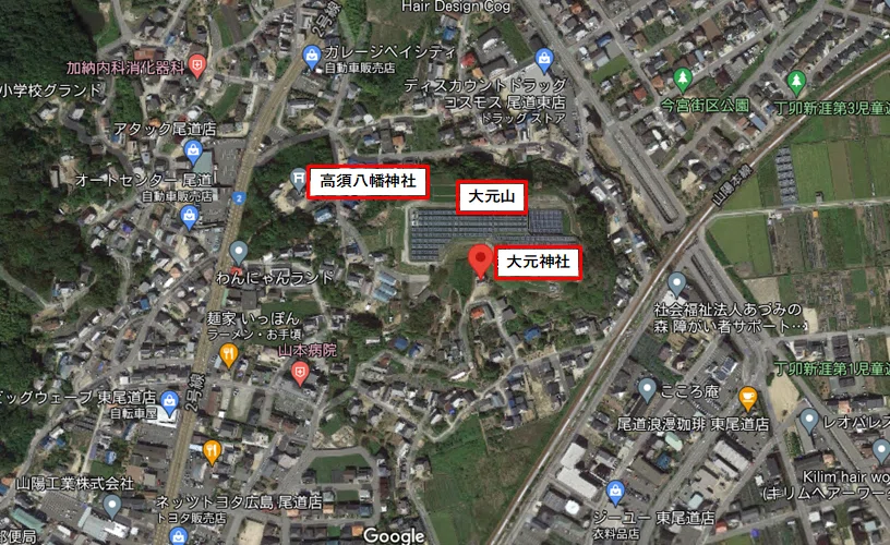 大元神社と高須八幡神社