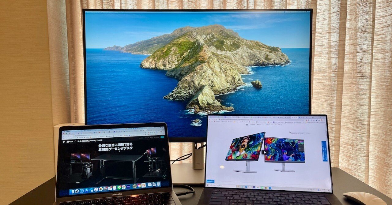 Dellの4K USB-C HUBモニターP3222QEを買ってみた！【自宅PC環境改造