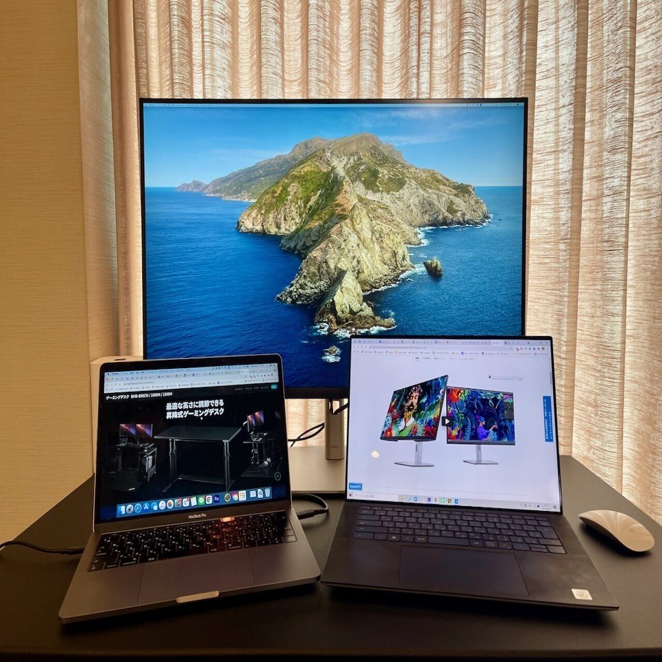 Dellの4K USB-C HUBモニターP3222QEを買ってみた！【自宅PC環境改造