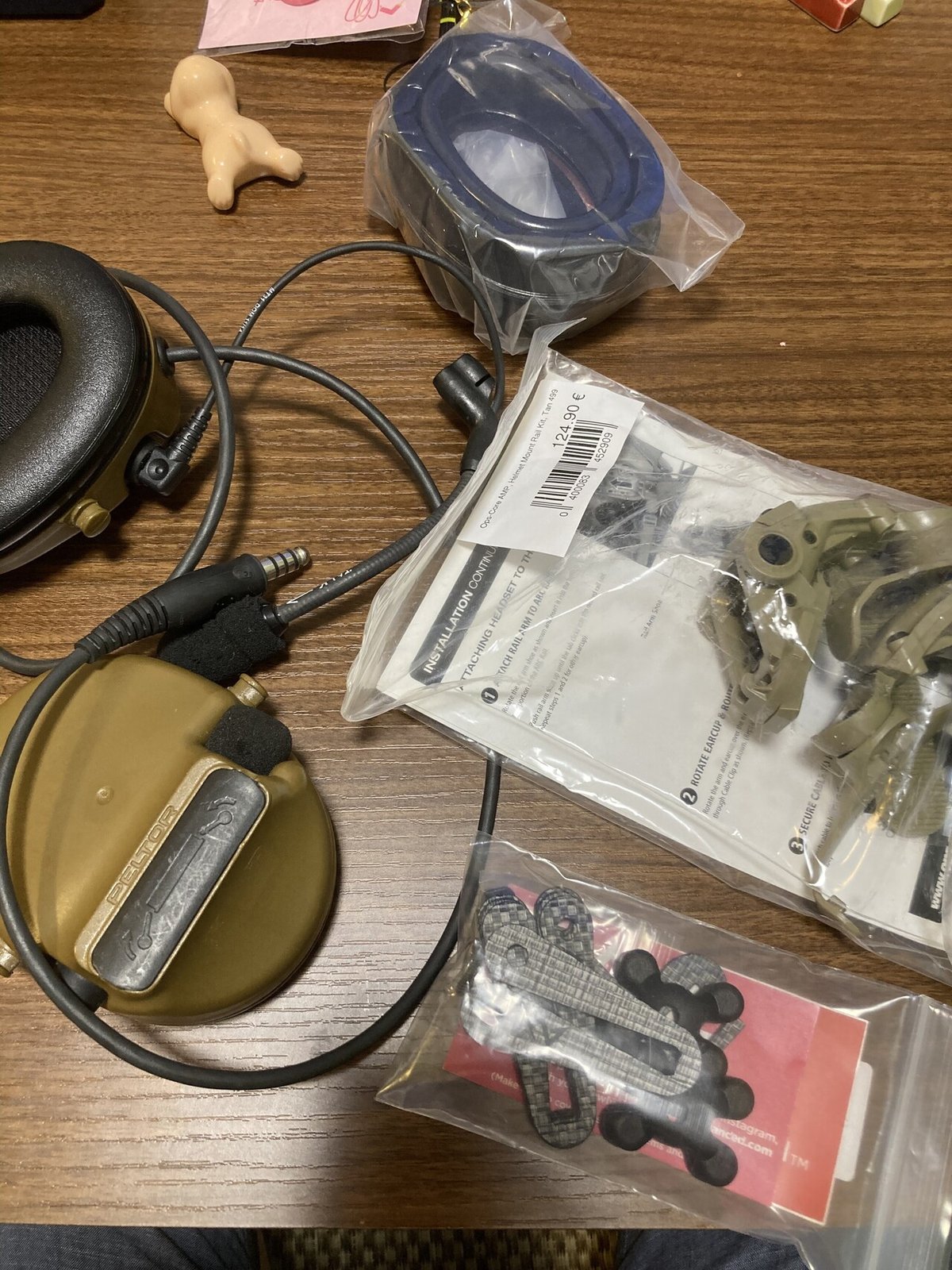 実物 ops core amp レールマウント付属（3、ops core AMP rail