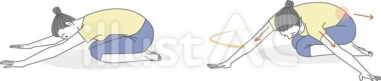 New Style イラストフリー素材 トレストレッチ 腰痛予防 無料 イラスト無料提供中 一部有料 Note