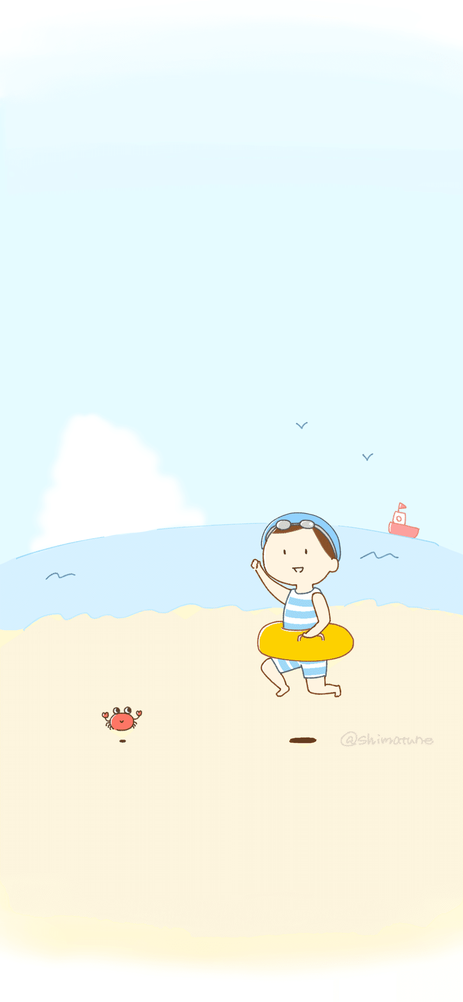 スマホ壁紙 バーチャル背景 夏イラスト配布します 島田 あや イラスト Canva公式クリエイター Note スマホ壁紙 バーチャル背景 夏イラスト配布します 島田 あや イラスト Canva公式クリエイター Note