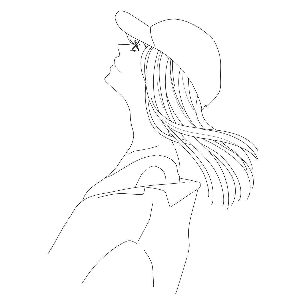 横顔1