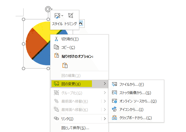 図の変更