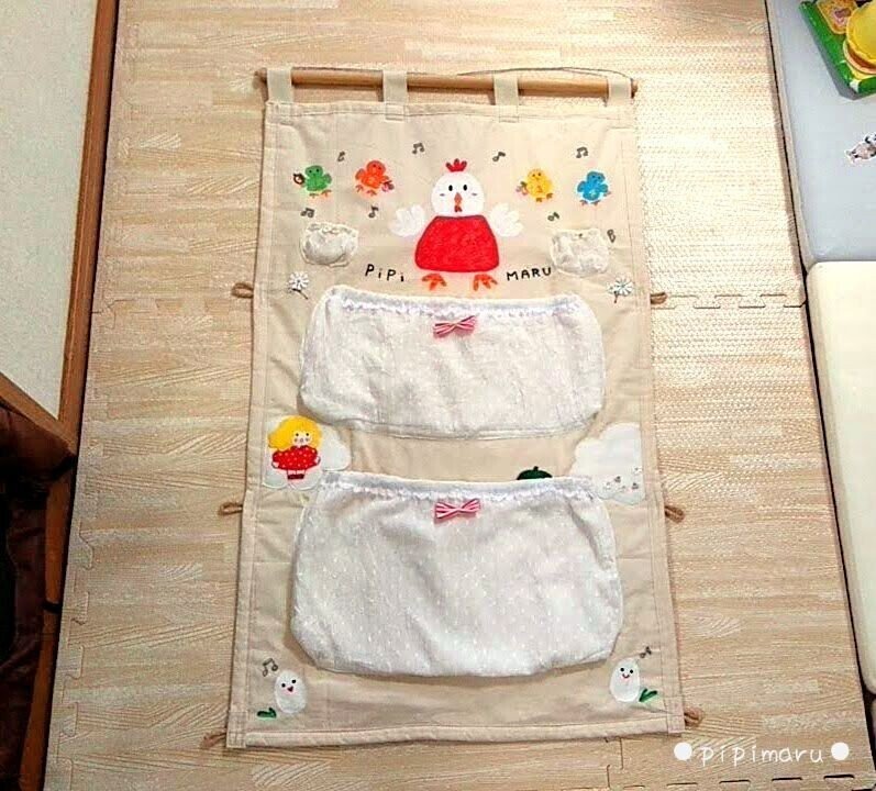 ２歳娘のためにおもちゃ入れウォールポケットを作ってみた ぴぴまる Pipimaru Note