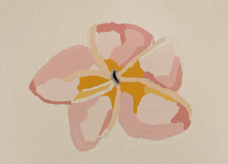 南国の花とやらを 下書きしてピンク系に塗ってみた エアーマン Note