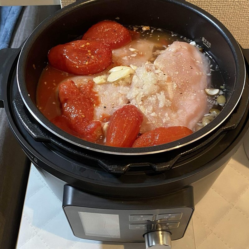 電気圧力鍋でマグマを作ってみた きゅ きゅ Note
