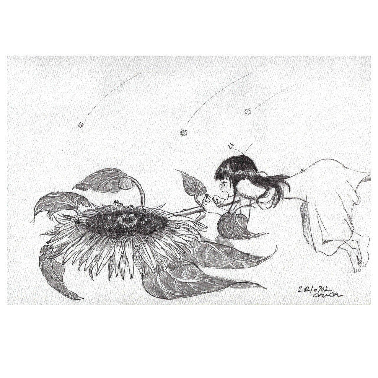 イラスト 金平糖の降る夏 オルカ Note