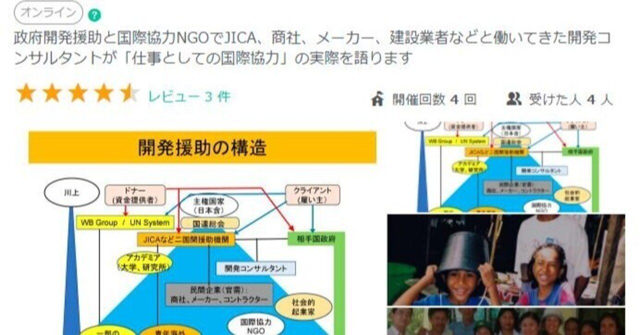講座案内 国際協力業界を知るセミナー 開発コンサルタントとngoの経験から 共創コンサルタントによる国際協力キャリア支援 柴田英知 Note