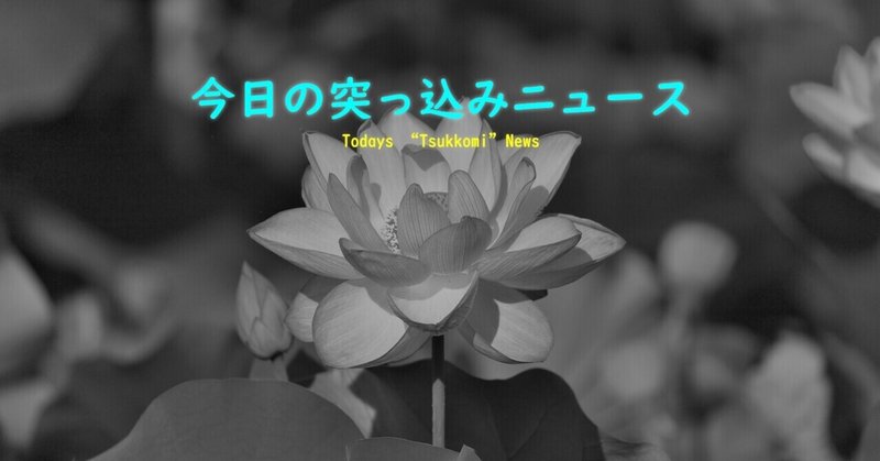 今日の突っ込みニュース（7月3日号）