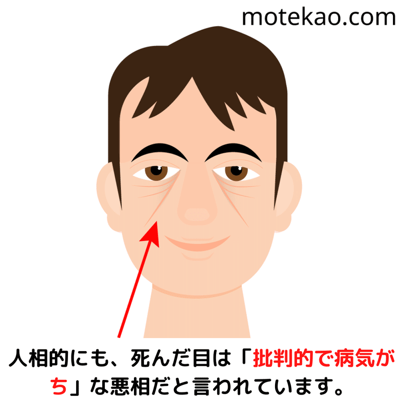 人相占い 男性モテない特徴2 目が死んでいる Takem Note