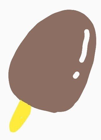 googlekeepで描いたチョコアイス - コピー