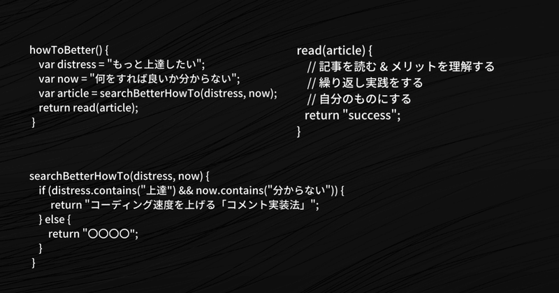 コーディング速度を上げる「コメント実装法」