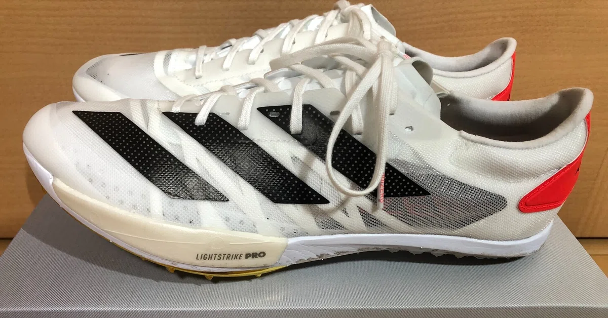 ADIZERO マラソンシューズ27.0cm ホワイト/ブラック 痛めつけ