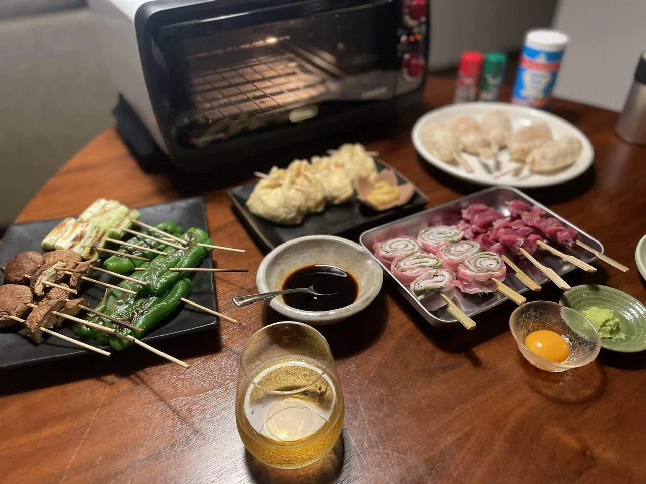 とにかくQOLを向上したい人のおうち焼き鳥(砂肝・つくね・豚しそ巻き