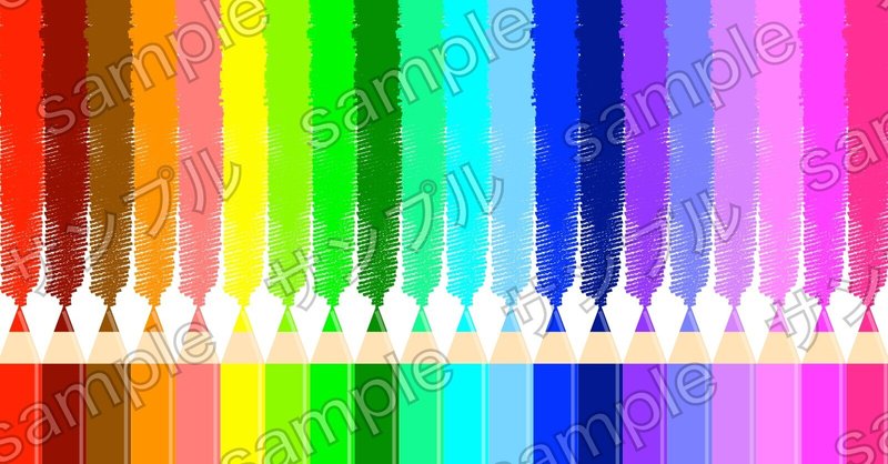 フリー素材 カラフル色鉛筆背景 フレーム Designbeginner Note
