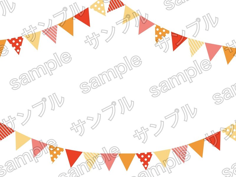 フリー素材 カラフル三角フラッグフレーム Designbeginner Note