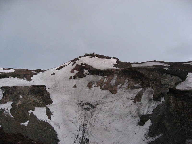 富士山の火口