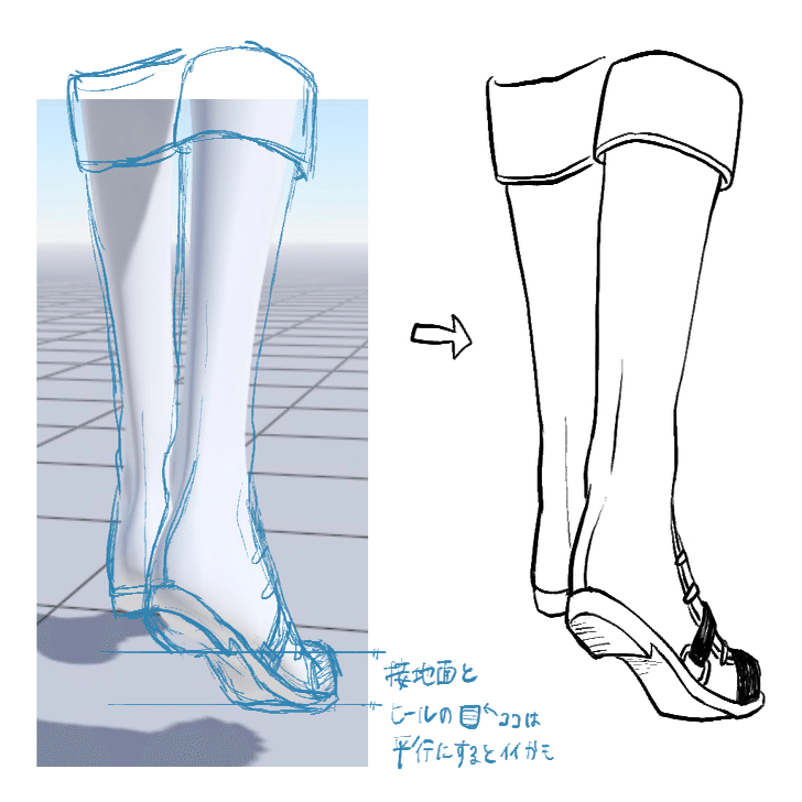 パーセント 同様の カスケード 靴 後ろ 描き 方 キャスト スカルク 結晶