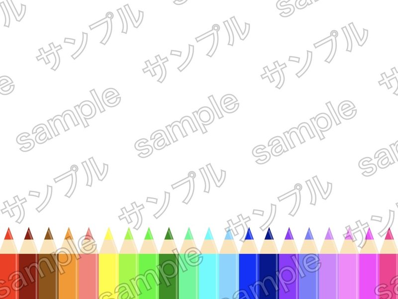 フリー素材 カラフル色鉛筆背景 フレーム Designbeginner Note