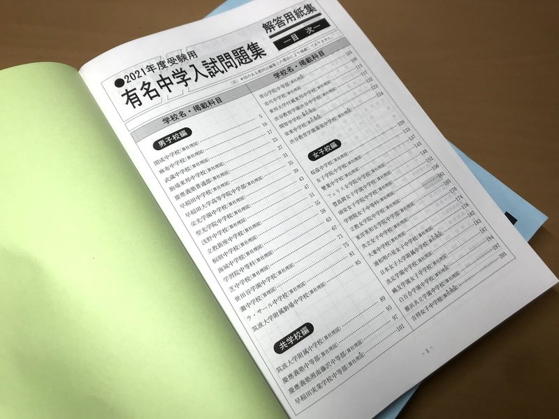 中学受験 有名中学入試問題集 すぐに取り組むべきだった 裁断は Jun Note