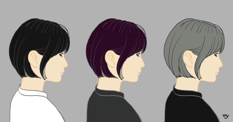 ショートボブの参考グラデーション M Y Original Design Lab Note