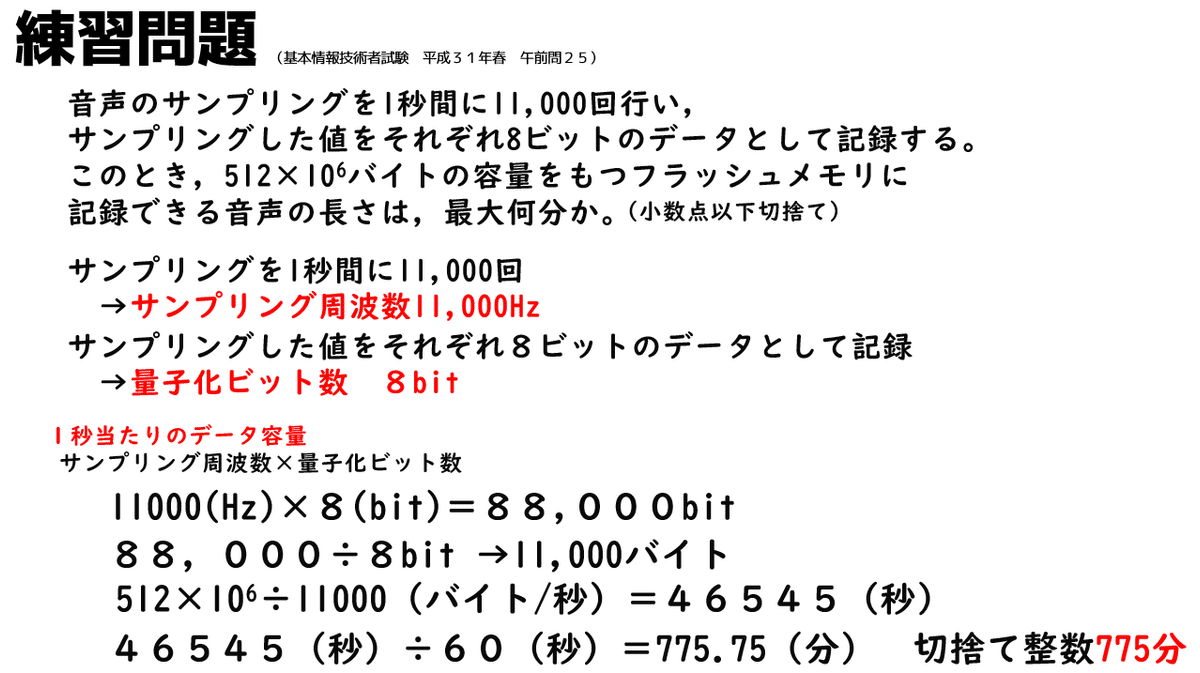 高校情報1】音のディジタル化／標本化・量子化・符号化・PCM