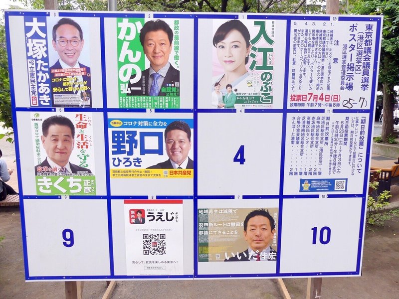 選挙ウォッチャー 東京都議選２０２１ 港区選挙区レポート チダイズム Note
