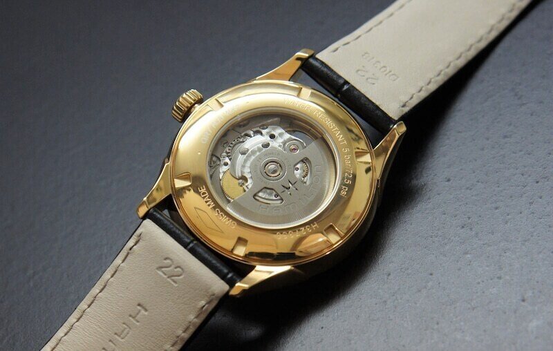 ハミルトン ジャズマスター オープンハート42MM ゴールド×ブラック