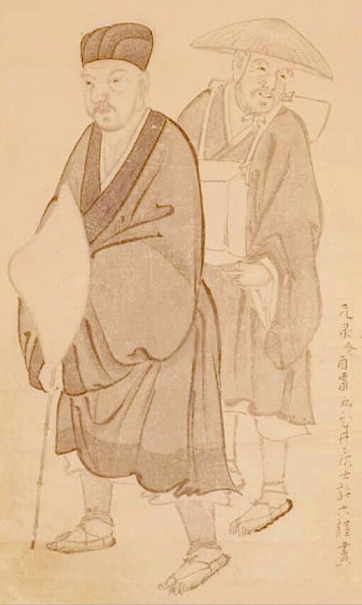 松尾芭蕉　奥の細道　Basho_by_Morikawa_Kyoriku_(1656-1715)