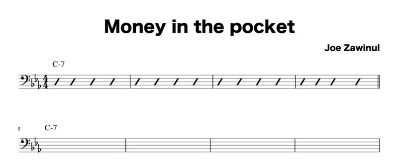 Money_in_the_pocket_コード