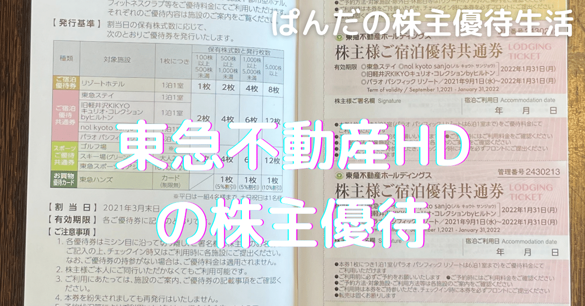 東急不動産 株主優待 宿泊優待共通券4枚 リゾートホテル かい
