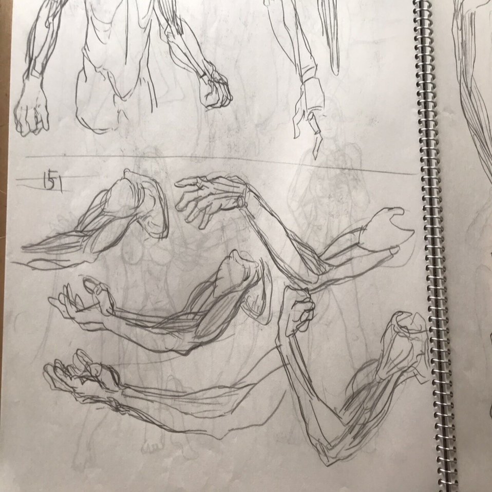 6ヶ月間、毎日クロッキーとかしつつ、6月はソッカの美術解剖学ノート