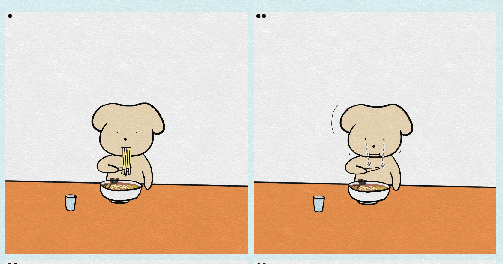 4コマインスタ漫画 とっても せつない 犬 よくある ラーメンのスープ汁 ねこやま ユーモアとシュールな4コマ漫画 Note 4コマインスタ漫画 とっても せつない 犬 よくある ラーメンのスープ汁 ねこやま ユーモアとシュールな4コマ漫画 Note