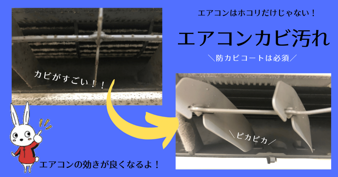 エアコン内部はカビだらけ おそうじlove Note
