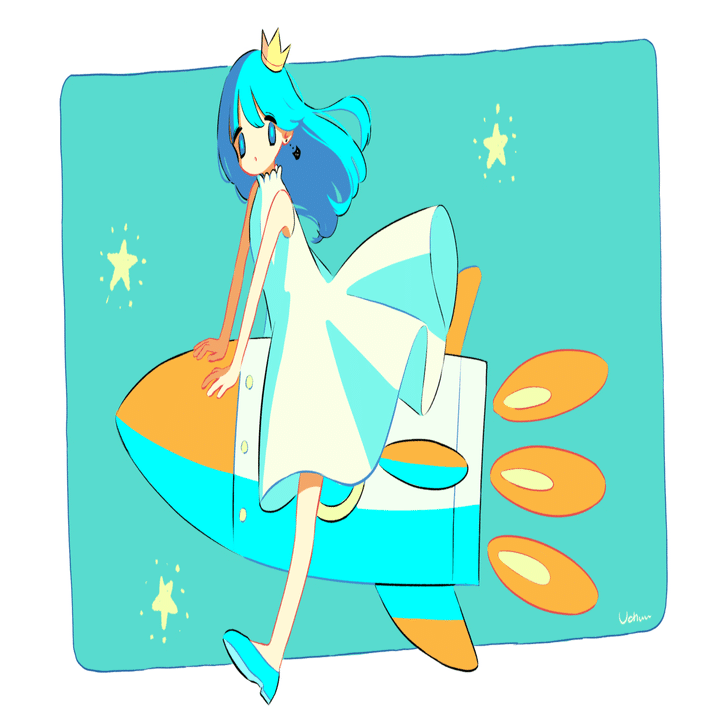 きょん様のカバー曲『ヴィーナスとジーザス』のイラストを描かせて頂き