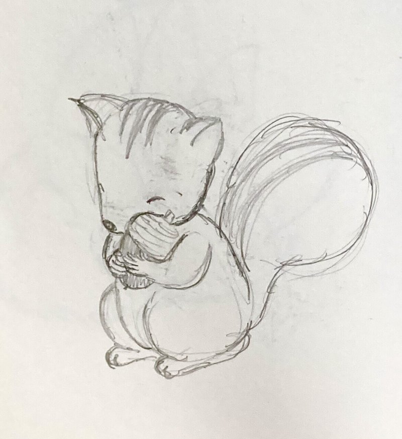 鉛筆ラフ O にじゅうなな ぎゅ まるほ 絵本作家目指して Note