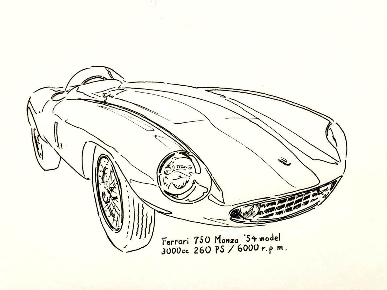 フェラーリ イラスト Nogtac Note