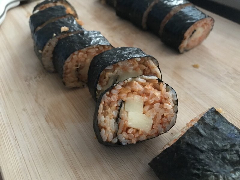 暑いのでチーズキンパを作って食べる うさぎの砂場は大ヒットだった Daisy Barber Note