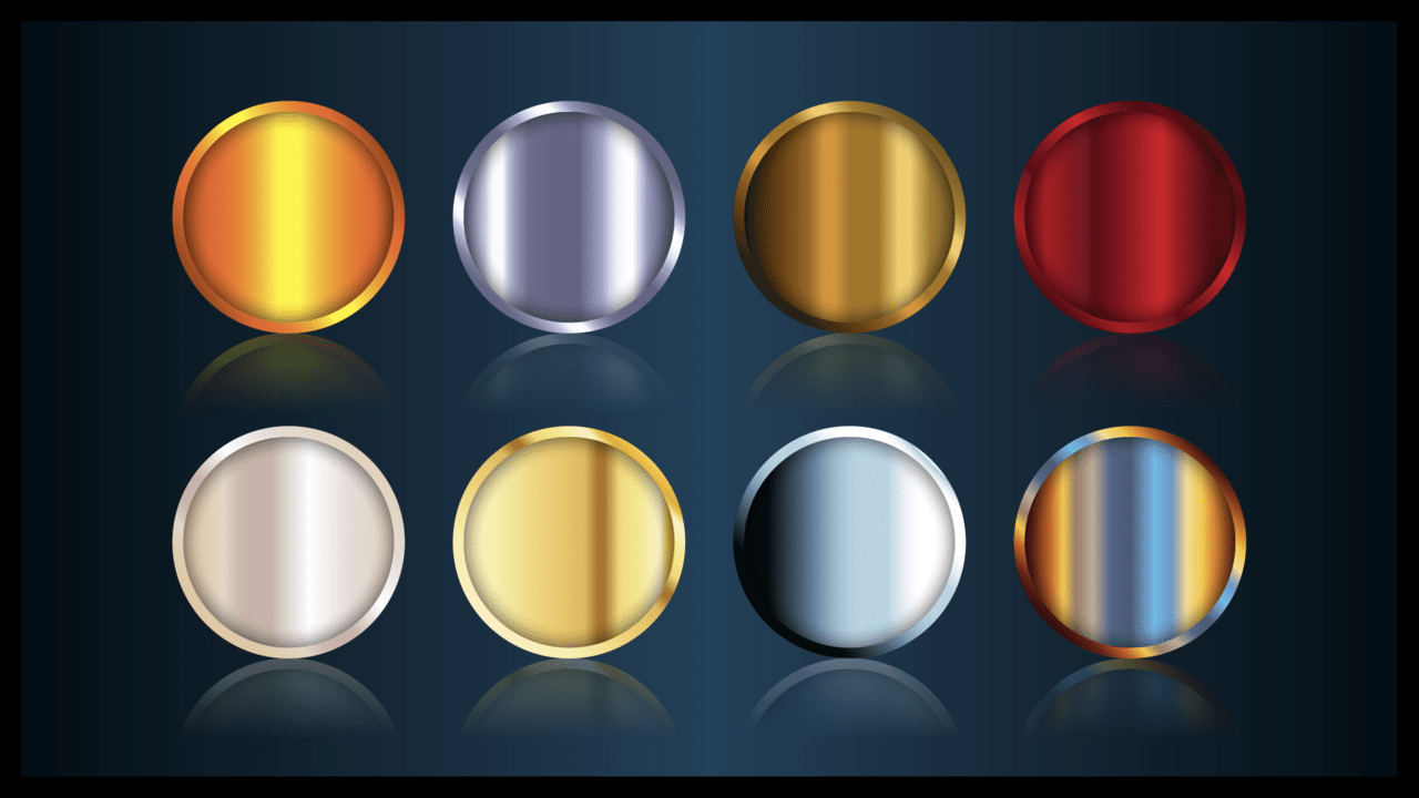 Illustrator メタル系グラデーションはとりあえずコレ使っとけ ゲラ デザイナー Note Illustrator メタル系グラデーションはとりあえずコレ使っとけ ゲラ デザイナー Note