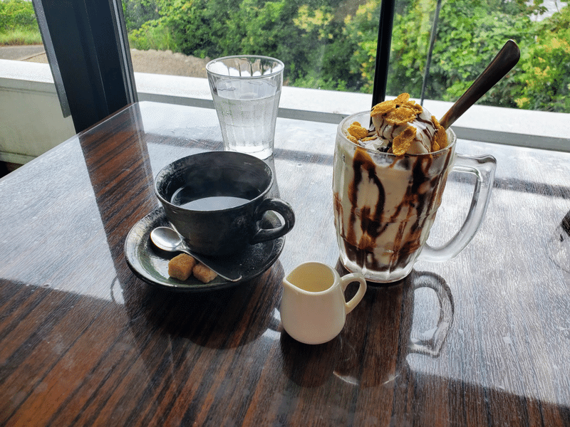 コーヒー バナナシェイク